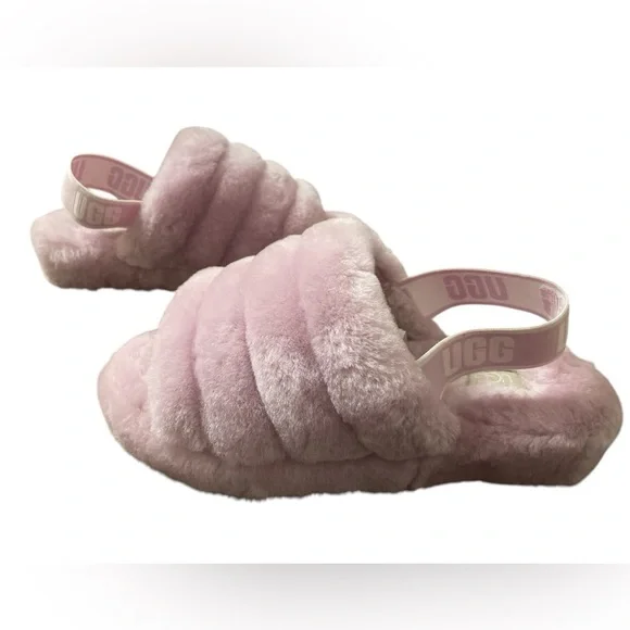 UGG FLUFF YEA SLIPPER/SLIDES - Picture 1 of 4